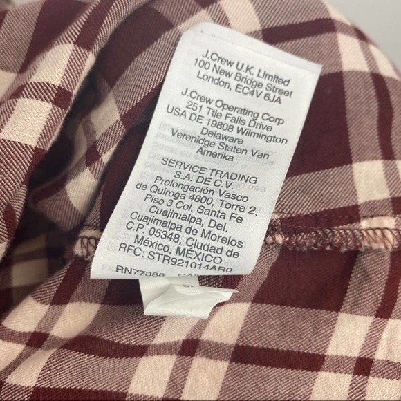 MADEWELL Arion Plaid Long Sleeve Wrap Top Size Extra Small - Picture 7 of 8